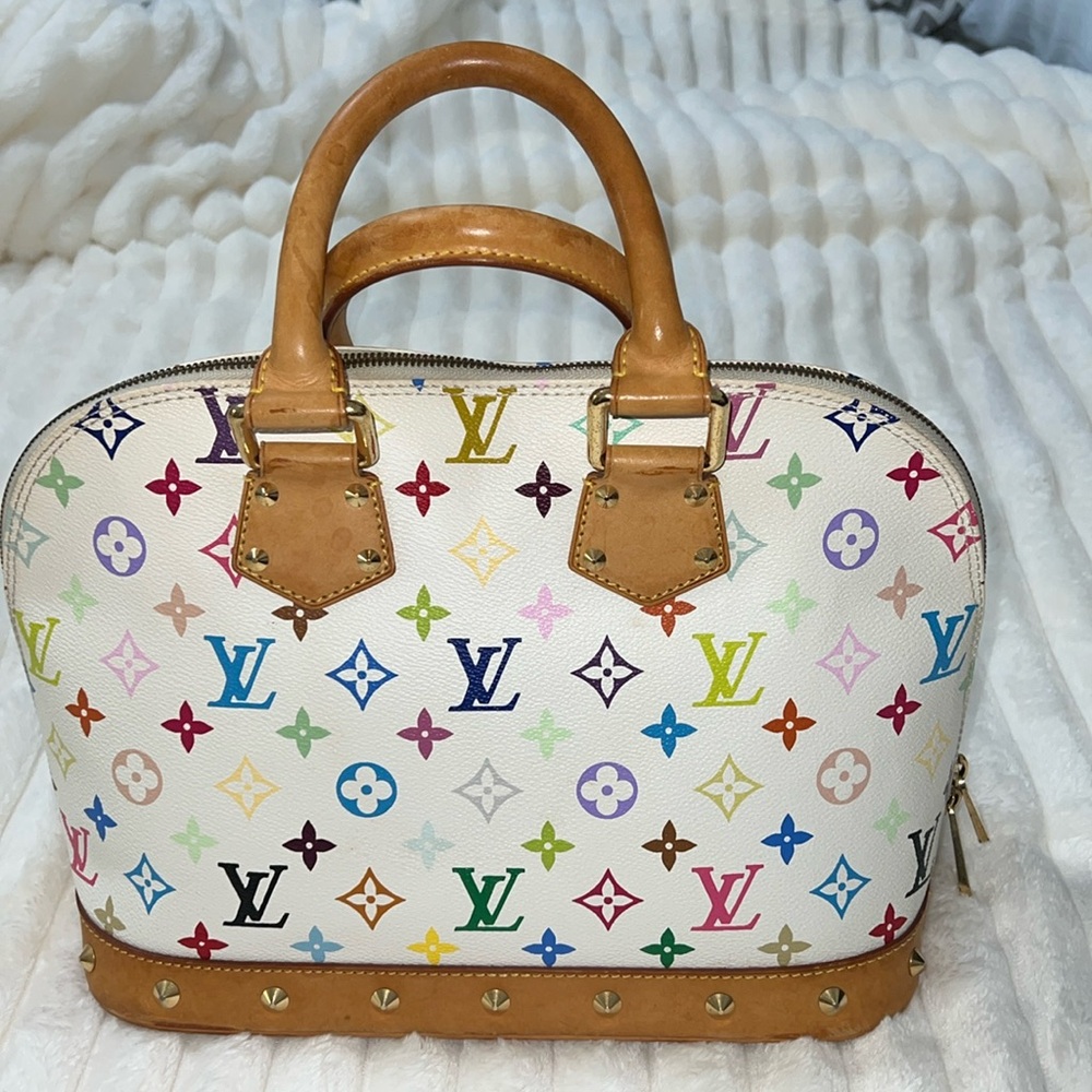 Louis Vuitton Alma White Murakami Bag, Rare Takashi Murakami Collaboration - Picture 3 of 12